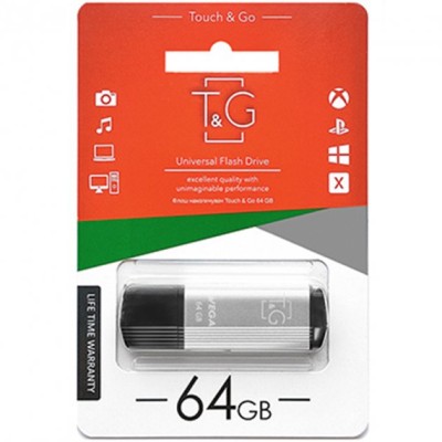 USB флеш 64Gb T&G Vega 121 Silver USB флеш 64Gb T&G Vega 121 Silver