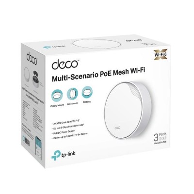 Домашня Mesh Wi-Fi система (3 шт у комплекті), Deco X50-PoE(3-pack) TP-LINK Домашня Mesh Wi-Fi система (3 шт у комплекті), Deco X50-PoE(3-pack) TP-LINK
