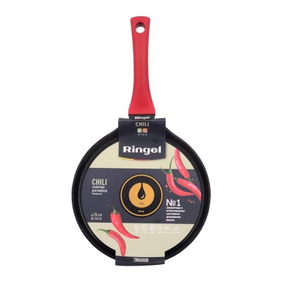 Сковорода RINGEL Chili пательня для млинців 25 см б/кришки (RG-1101-25) Сковорода RINGEL Chili пательня для млинців 25 см б/кришки (RG-1101-25)