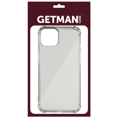 TPU чохол GETMAN Ease logo посилені кути для Apple iPhone 13 mini (5.4") Сірий (прозорий) TPU чохол GETMAN Ease logo посилені кути для Apple iPhone 13 mini (5.4") Сірий (прозорий)