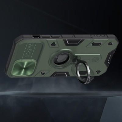 TPU+PC чохол Nillkin CamShield Armor (шторка на камеру) для Apple iPhone 12 Pro Max (6.7") Зелений TPU+PC чохол Nillkin CamShield Armor (шторка на камеру) для Apple iPhone 12 Pro Max (6.7") Зелений