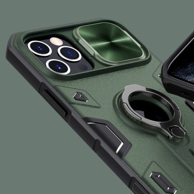 TPU+PC чохол Nillkin CamShield Armor (шторка на камеру) для Apple iPhone 12 Pro Max (6.7") Зелений TPU+PC чохол Nillkin CamShield Armor (шторка на камеру) для Apple iPhone 12 Pro Max (6.7") Зелений