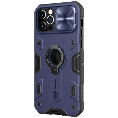 TPU+PC чохол Nillkin CamShield Armor (шторка на камеру) для Apple iPhone 12 Pro Max (6.7") Синій TPU+PC чохол Nillkin CamShield Armor (шторка на камеру) для Apple iPhone 12 Pro Max (6.7") Синій