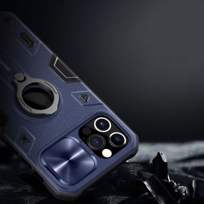 TPU+PC чохол Nillkin CamShield Armor (шторка на камеру) для Apple iPhone 12 Pro Max (6.7") Синій TPU+PC чохол Nillkin CamShield Armor (шторка на камеру) для Apple iPhone 12 Pro Max (6.7") Синій