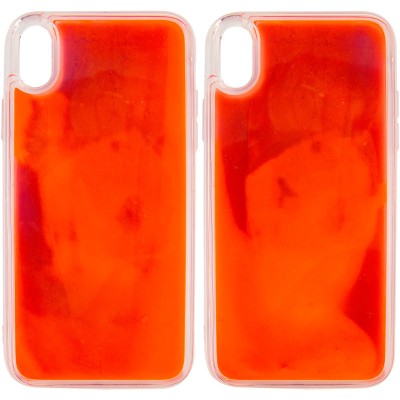Неоновий чохол Neon Sand glow in the dark для Apple iPhone X / XS (5.8") Фіолетовий / Помаранчевий Неоновий чохол Neon Sand glow in the dark для Apple iPhone X / XS (5.8") Фіолетовий / Помаранчевий