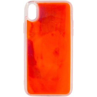 Неоновий чохол Neon Sand glow in the dark для Apple iPhone X / XS (5.8") Фіолетовий / Помаранчевий Неоновий чохол Neon Sand glow in the dark для Apple iPhone X / XS (5.8") Фіолетовий / Помаранчевий