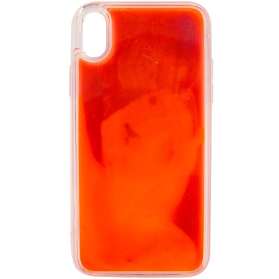 Неоновий чохол Neon Sand glow in the dark для Apple iPhone X / XS (5.8") Фіолетовий / Помаранчевий Неоновий чохол Neon Sand glow in the dark для Apple iPhone X / XS (5.8") Фіолетовий / Помаранчевий