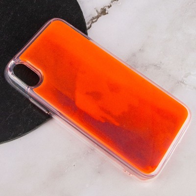 Неоновий чохол Neon Sand glow in the dark для Apple iPhone X / XS (5.8") Фіолетовий / Помаранчевий Неоновий чохол Neon Sand glow in the dark для Apple iPhone X / XS (5.8") Фіолетовий / Помаранчевий