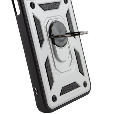Ударостійкий чохол Camshield Serge Ring для Xiaomi 11T / 11T Pro Срібний Ударостійкий чохол Camshield Serge Ring для Xiaomi 11T / 11T Pro Срібний