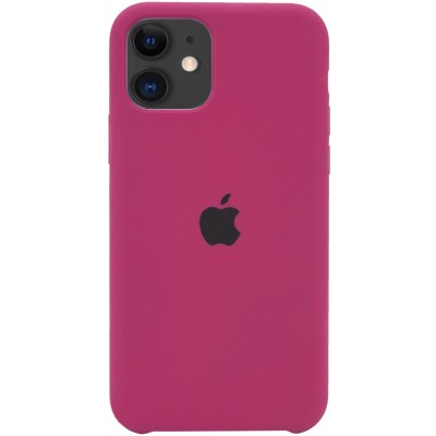 Чохол Silicone Case (AA) для Apple iPhone 11 (6.1") Бордовий / Maroon Чохол Silicone Case (AA) для Apple iPhone 11 (6.1") Бордовий / Maroon