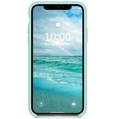 Чохол Silicone Case (AA) для Apple iPhone XR (6.1") Бірюзовий / Marine Green Чохол Silicone Case (AA) для Apple iPhone XR (6.1") Бірюзовий / Marine Green
