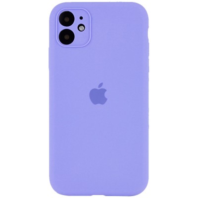 Чохол Silicone Case Full Camera Protective (AA) для Apple iPhone 12 (6.1") Бузковий / Dasheen Чохол Silicone Case Full Camera Protective (AA) для Apple iPhone 12 (6.1") Бузковий / Dasheen
