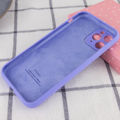 Чохол Silicone Case Full Camera Protective (AA) для Apple iPhone 12 Pro (6.1") Бузковий / Dasheen Чохол Silicone Case Full Camera Protective (AA) для Apple iPhone 12 Pro (6.1") Бузковий / Dasheen