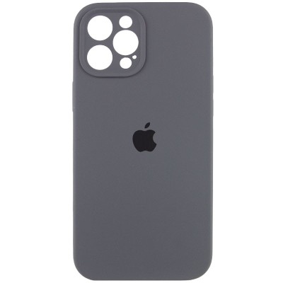 Чохол Silicone Case Full Camera Protective (AA) для Apple iPhone 12 Pro (6.1") Сірий / Dark Gray Чохол Silicone Case Full Camera Protective (AA) для Apple iPhone 12 Pro (6.1") Сірий / Dark Gray