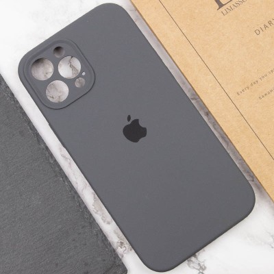Чохол Silicone Case Full Camera Protective (AA) для Apple iPhone 12 Pro (6.1") Сірий / Dark Gray Чохол Silicone Case Full Camera Protective (AA) для Apple iPhone 12 Pro (6.1") Сірий / Dark Gray