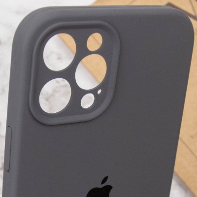Чохол Silicone Case Full Camera Protective (AA) для Apple iPhone 12 Pro (6.1") Сірий / Dark Gray Чохол Silicone Case Full Camera Protective (AA) для Apple iPhone 12 Pro (6.1") Сірий / Dark Gray