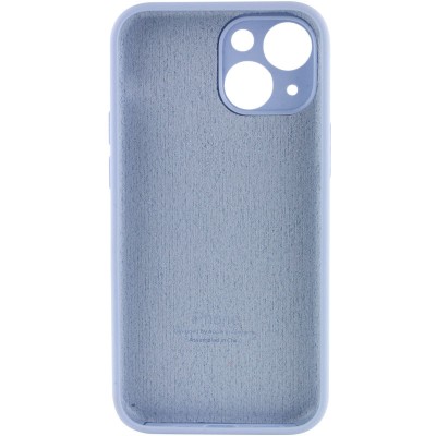 Чохол Silicone Case Full Camera Protective (AA) для Apple iPhone 13 (6.1") Блакитний / Lilac Blue