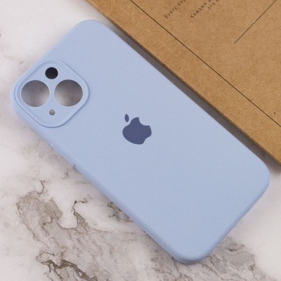 Чохол Silicone Case Full Camera Protective (AA) для Apple iPhone 13 (6.1") Блакитний / Lilac Blue