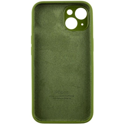 Чохол Silicone Case Full Camera Protective (AA) для Apple iPhone 13 (6.1") Зелений / Dark Olive Чохол Silicone Case Full Camera Protective (AA) для Apple iPhone 13 (6.1") Зелений / Dark Olive