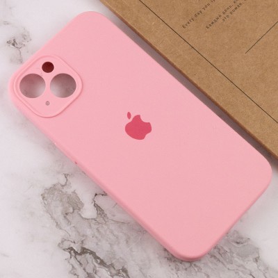 Чохол Silicone Case Full Camera Protective (AA) для Apple iPhone 13 (6.1") Рожевий / Light pink Чохол Silicone Case Full Camera Protective (AA) для Apple iPhone 13 (6.1") Рожевий / Light pink