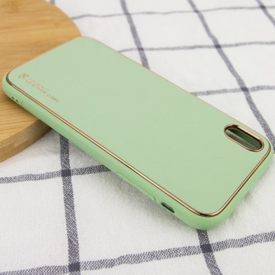 Шкіряний чохол Xshield для Apple iPhone X / XS (5.8") Зелений / Pistachio Шкіряний чохол Xshield для Apple iPhone X / XS (5.8") Зелений / Pistachio