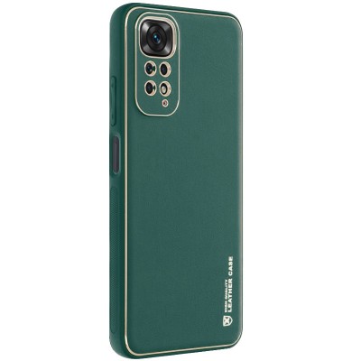 Шкіряний чохол Xshield для Xiaomi Redmi Note 11 (Global) / Note 11S Зелений / Army green Шкіряний чохол Xshield для Xiaomi Redmi Note 11 (Global) / Note 11S Зелений / Army green