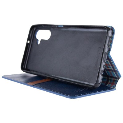 Шкіряний чохол книжка GETMAN Cubic (PU) для Samsung Galaxy A04s Синій Шкіряний чохол книжка GETMAN Cubic (PU) для Samsung Galaxy A04s Синій
