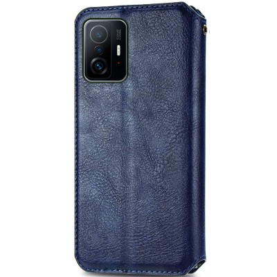 Шкіряний чохол книжка GETMAN Cubic (PU) для Xiaomi 11T / 11T Pro Синій Шкіряний чохол книжка GETMAN Cubic (PU) для Xiaomi 11T / 11T Pro Синій