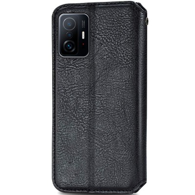 Шкіряний чохол книжка GETMAN Cubic (PU) для Xiaomi 11T / 11T Pro Чорний Шкіряний чохол книжка GETMAN Cubic (PU) для Xiaomi 11T / 11T Pro Чорний
