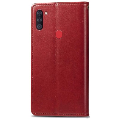 Шкіряний чохол книжка GETMAN Gallant (PU) для Samsung Galaxy A11 Червоний Шкіряний чохол книжка GETMAN Gallant (PU) для Samsung Galaxy A11 Червоний
