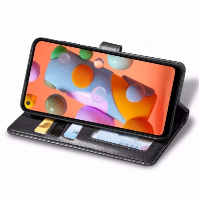 Шкіряний чохол книжка GETMAN Gallant (PU) для Samsung Galaxy A11 Чорний Шкіряний чохол книжка GETMAN Gallant (PU) для Samsung Galaxy A11 Чорний