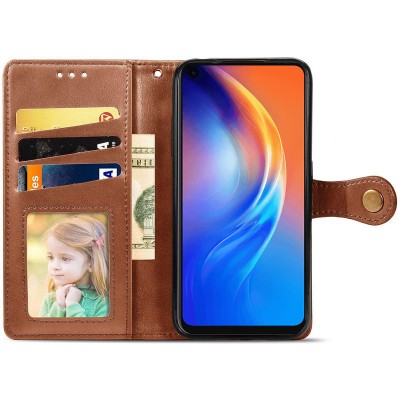 Шкіряний чохол книжка GETMAN Gallant (PU) для Samsung Galaxy A31 Коричневий Шкіряний чохол книжка GETMAN Gallant (PU) для Samsung Galaxy A31 Коричневий