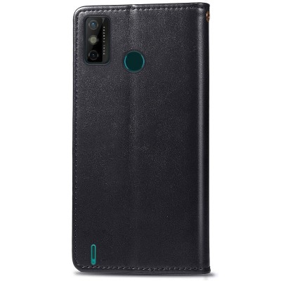 Шкіряний чохол книжка GETMAN Gallant (PU) для TECNO Spark 6 Go Чорний Шкіряний чохол книжка GETMAN Gallant (PU) для TECNO Spark 6 Go Чорний