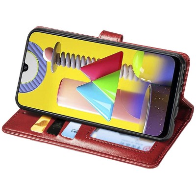 Шкіряний чохол книжка GETMAN Gallant (PU) для Xiaomi Redmi Note 11 (Global) / Note 11S Червоний Шкіряний чохол книжка GETMAN Gallant (PU) для Xiaomi Redmi Note 11 (Global) / Note 11S Червоний