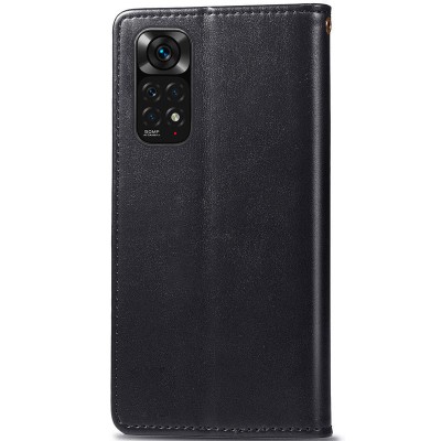 Шкіряний чохол книжка GETMAN Gallant (PU) для Xiaomi Redmi Note 11 (Global) / Note 11S Чорний Шкіряний чохол книжка GETMAN Gallant (PU) для Xiaomi Redmi Note 11 (Global) / Note 11S Чорний