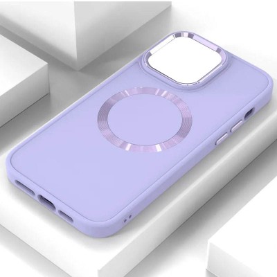TPU чохол Bonbon Metal Style with MagSafe для Apple iPhone 11 (6.1") Бузковий / Dasheen TPU чохол Bonbon Metal Style with MagSafe для Apple iPhone 11 (6.1") Бузковий / Dasheen