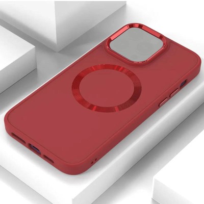 TPU чохол Bonbon Metal Style with MagSafe для Apple iPhone 11 (6.1") Червоний / Red TPU чохол Bonbon Metal Style with MagSafe для Apple iPhone 11 (6.1") Червоний / Red