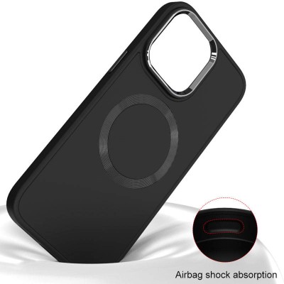 TPU чохол Bonbon Metal Style with MagSafe для Apple iPhone 11 (6.1") Чорний / Black TPU чохол Bonbon Metal Style with MagSafe для Apple iPhone 11 (6.1") Чорний / Black