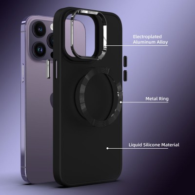 TPU чохол Bonbon Metal Style with MagSafe для Apple iPhone 11 (6.1") Чорний / Black TPU чохол Bonbon Metal Style with MagSafe для Apple iPhone 11 (6.1") Чорний / Black
