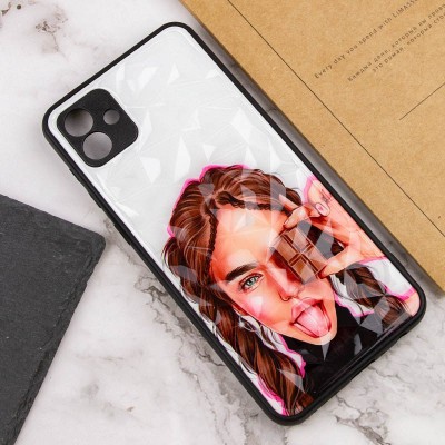 TPU+PC чохол Prisma Ladies для Samsung Galaxy A04 Chocolate