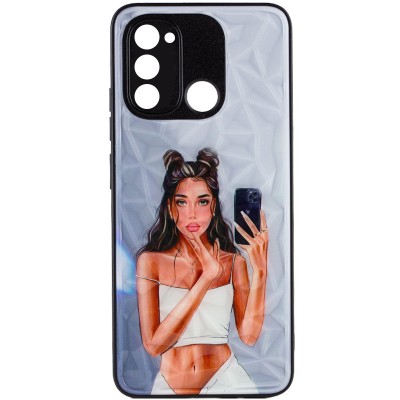 TPU+PC чохол Prisma Ladies для TECNO Spark 8C Black in White TPU+PC чохол Prisma Ladies для TECNO Spark 8C Black in White