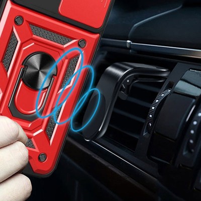 Ударостійкий чохол Camshield Serge Ring для Samsung Galaxy A73 5G Червоний Ударостійкий чохол Camshield Serge Ring для Samsung Galaxy A73 5G Червоний