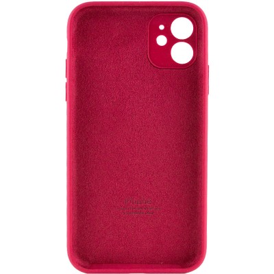 Чохол Silicone Case Full Camera Protective (AA) для Apple iPhone 12 (6.1") Червоний / Rose Red Чохол Silicone Case Full Camera Protective (AA) для Apple iPhone 12 (6.1") Червоний / Rose Red