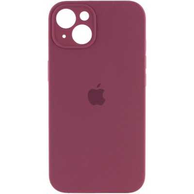 Чохол Silicone Case Full Camera Protective (AA) для Apple iPhone 14 (6.1") Бордовий / Plum Чохол Silicone Case Full Camera Protective (AA) для Apple iPhone 14 (6.1") Бордовий / Plum