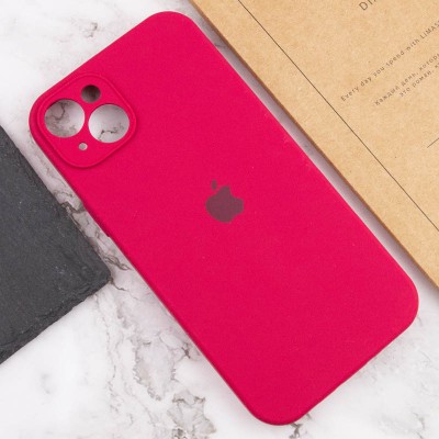 Чохол Silicone Case Full Camera Protective (AA) для Apple iPhone 14 (6.1") Червоний / Rose Red Чохол Silicone Case Full Camera Protective (AA) для Apple iPhone 14 (6.1") Червоний / Rose Red