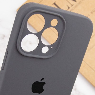 Чохол Silicone Case Full Camera Protective (AA) для Apple iPhone 14 Pro Max (6.7") Сірий / Dark Gray Чохол Silicone Case Full Camera Protective (AA) для Apple iPhone 14 Pro Max (6.7") Сірий / Dark Gray