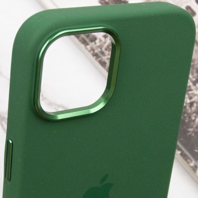 Чохол Silicone Case Metal Buttons (AA) для Apple iPhone 14 (6.1") Зелений / Clover Чохол Silicone Case Metal Buttons (AA) для Apple iPhone 14 (6.1") Зелений / Clover
