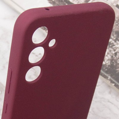 Чохол Silicone Cover Lakshmi Full Camera (AAA) для Samsung Galaxy A34 5G Бордовий / Plum