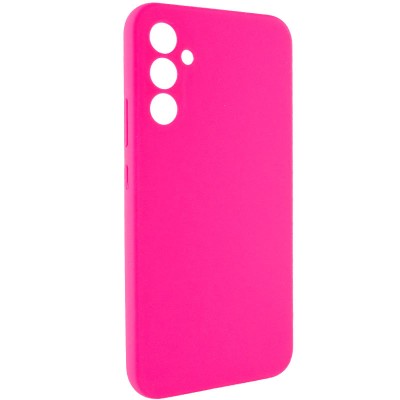 Чохол Silicone Cover Lakshmi Full Camera (AAA) для Samsung Galaxy A35 Рожевий / Barbie pink