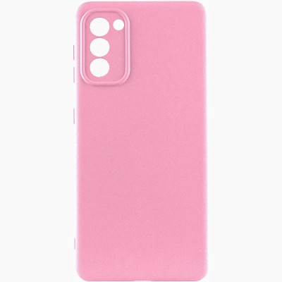 Чохол Silicone Cover Lakshmi Full Camera (AAA) для Samsung Galaxy S20 FE Рожевий / Light pink